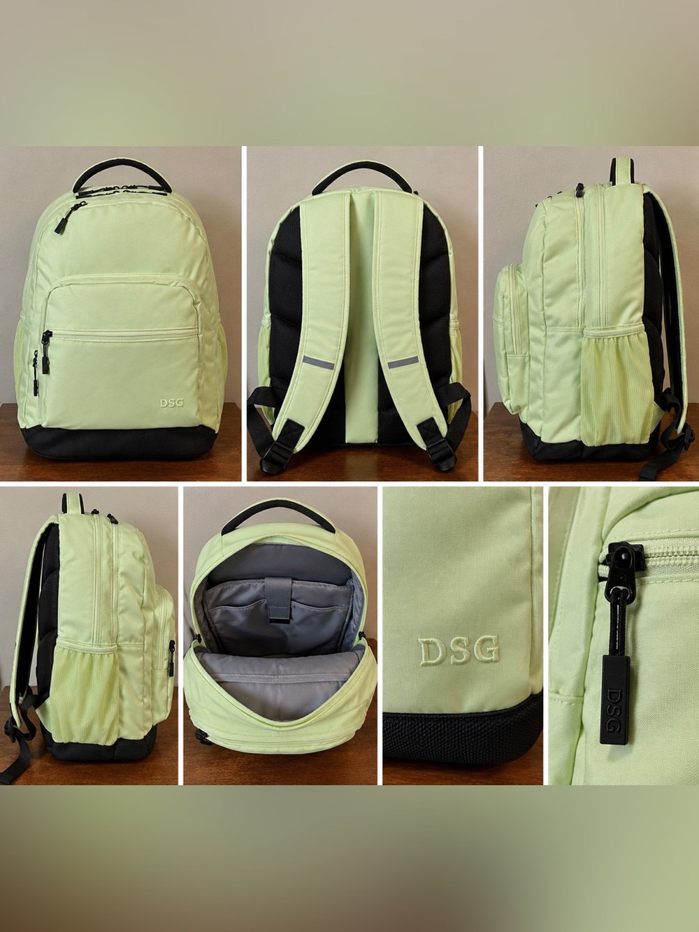 DSG Men’s Light Lime Green Backpack with Black Base